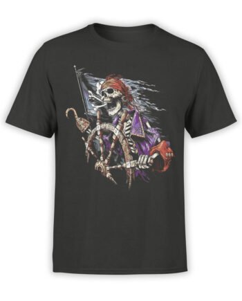 1158 Pirates of the Caribbean T Shirt Skeleton Front