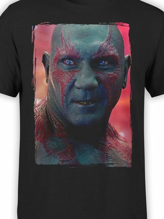 1175 Guardians of the Galaxy T Shirt Drax the Destroyer Front Color