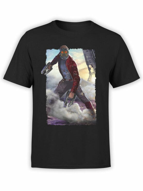 1179 Guardians of the Galaxy T Shirt Star Lord Front