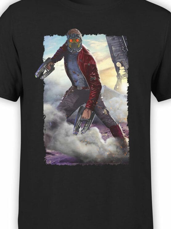 1179 Guardians of the Galaxy T Shirt Star Lord Front Color