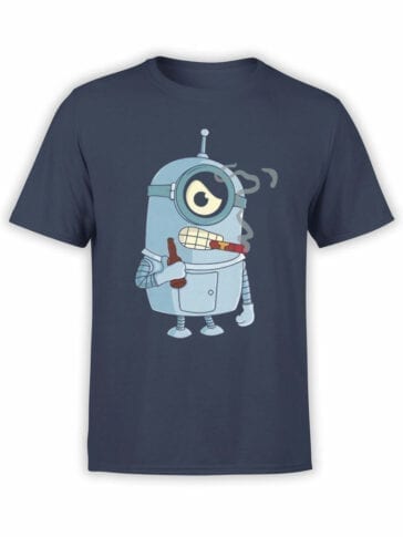 1181 Futurama T Shirt Minibender Front