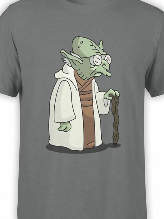 1186 Futurama T Shirt Farnsworth Yoda Front Color