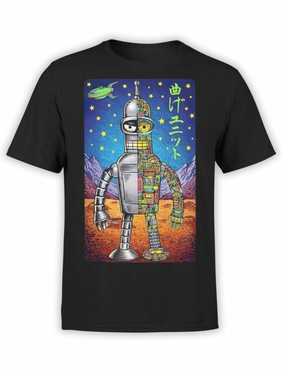 1190 Futurama T Shirt Bender Art Front