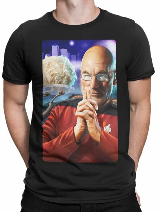 1191 Star Trek T Shirt Jean Luc Picard Front Man