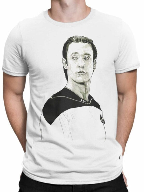 1193 Star Trek T Shirt Data Front Man