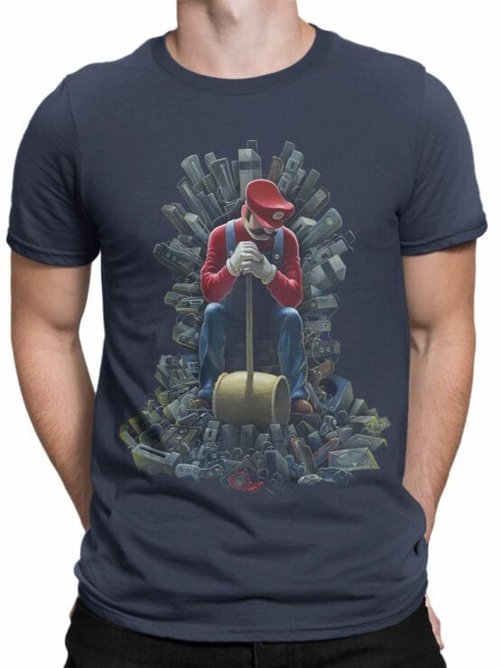 1205 Super Mario T Shirt Game of Mario Front Man