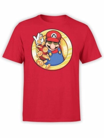 1208 Super Mario T Shirt Cool Front