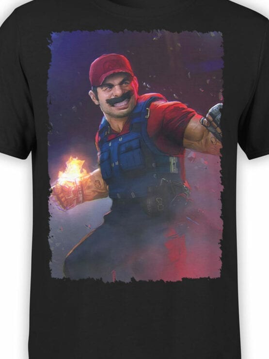 1209 Super Mario T Shirt Rage Front Color