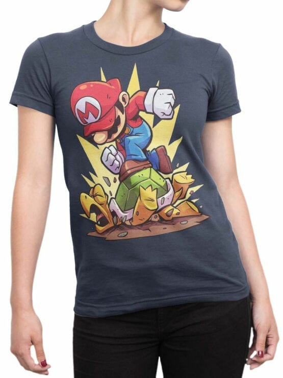 1210 Super Mario T Shirt Revenge Front Woman