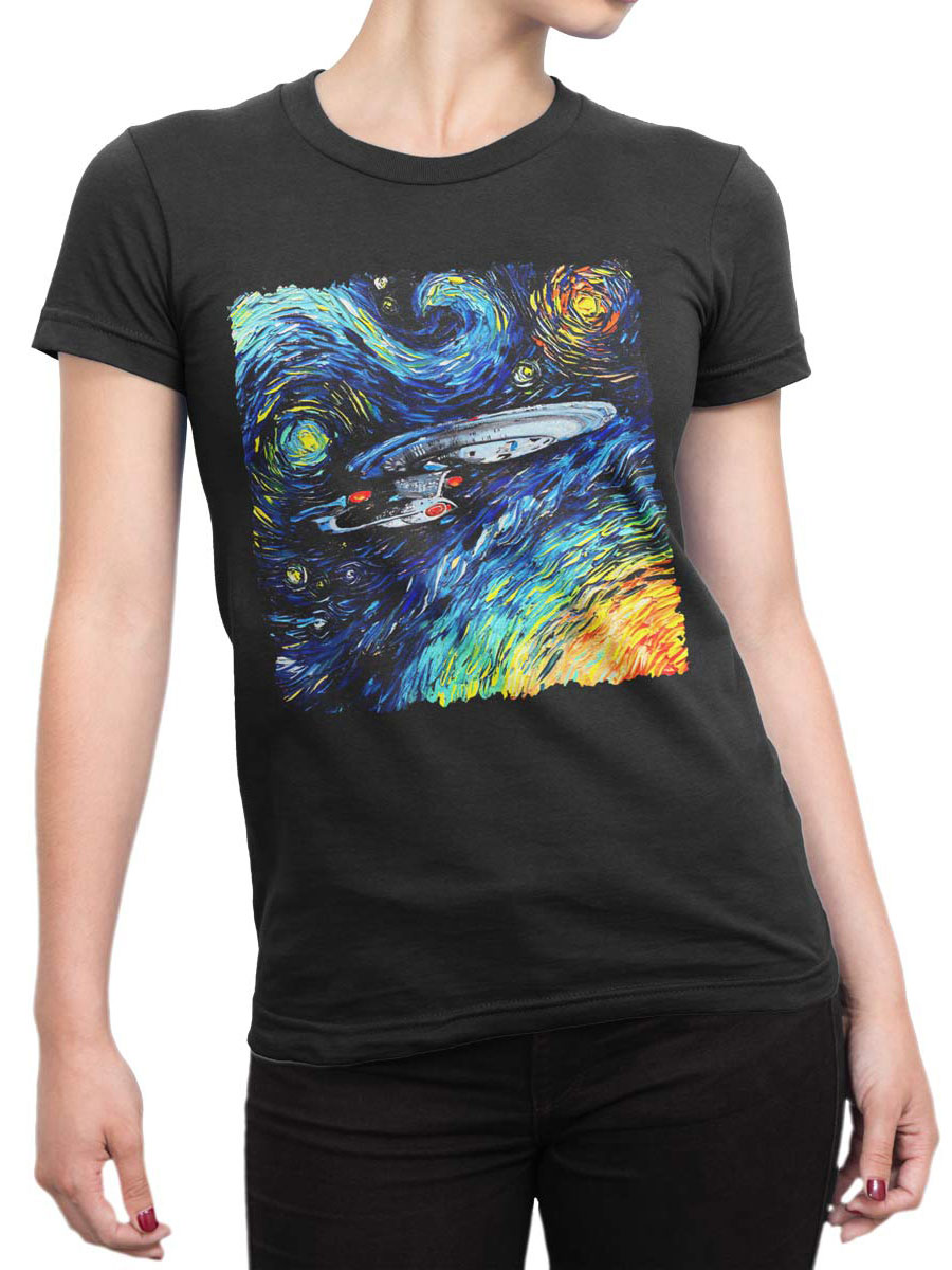 ⭐ Star Trek T-Shirt, Van-Gogh Enterprise