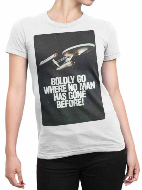 41195 Star Trek T Shirt Poster Front Woman