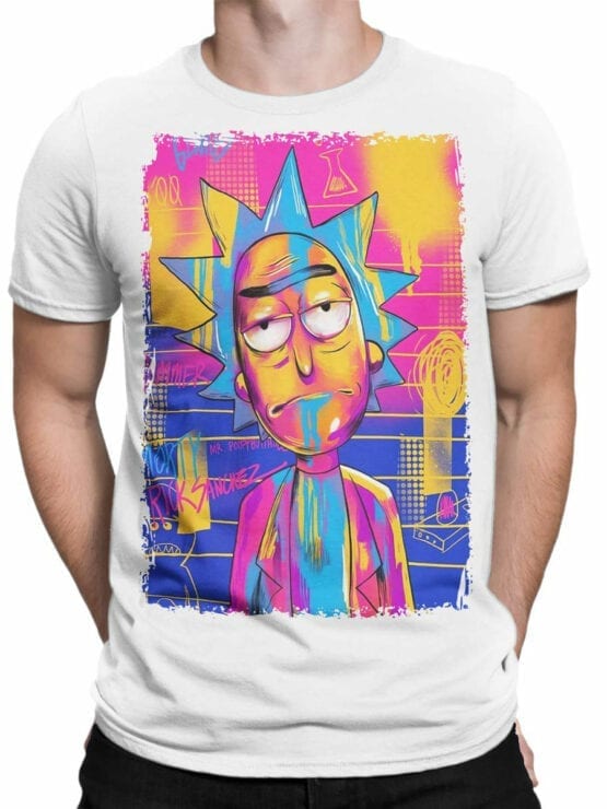 1231 Rick and Morty T Shirt Colored Front Man