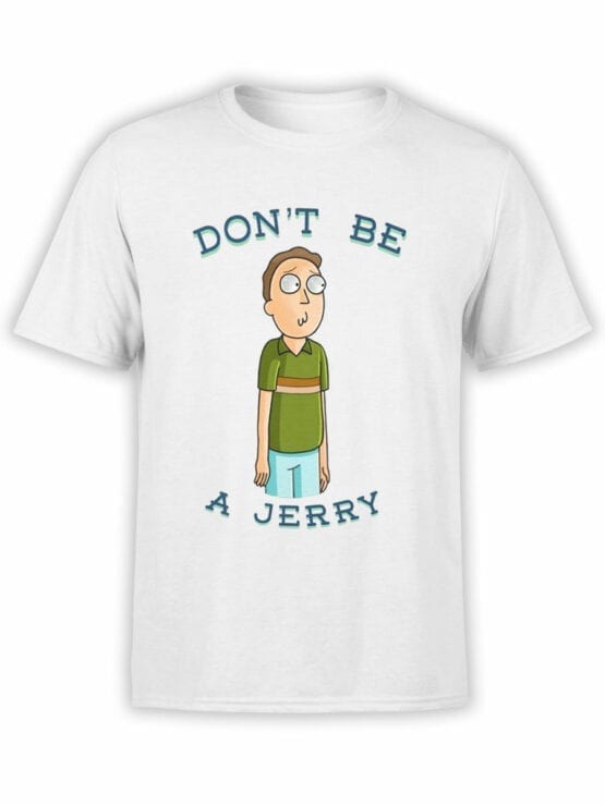 1237 Rick and Morty T Shirt Jerry Front