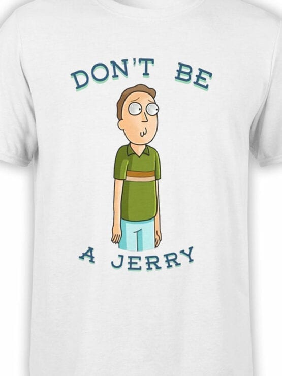 1237 Rick and Morty T Shirt Jerry Front Color