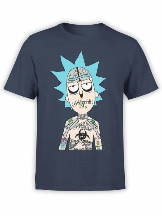 1241 Rick and Morty T Shirt Tatoo Front