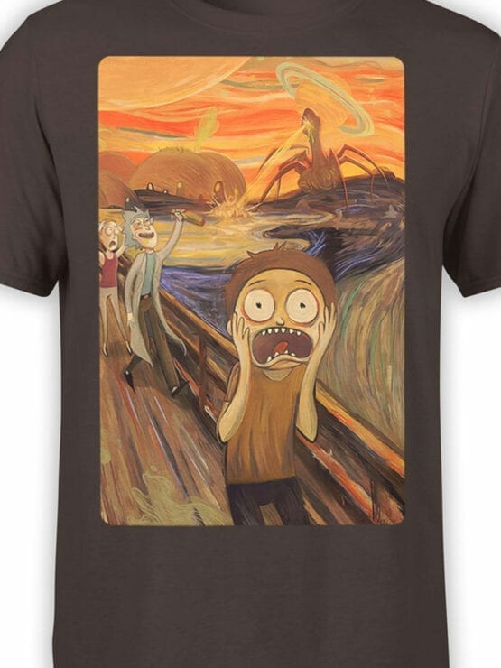 1249 Rick and Morty T Shirt Fear Front Color