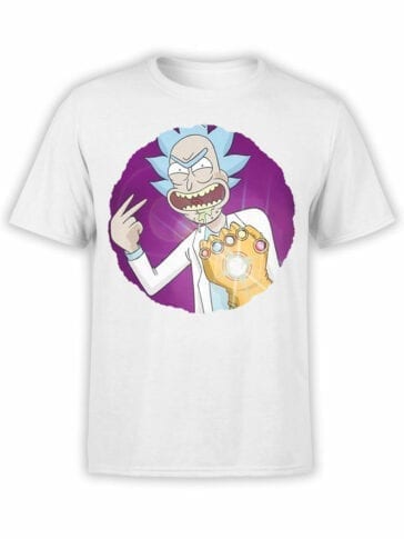 1250 Rick and Morty T Shirt Thanos Front