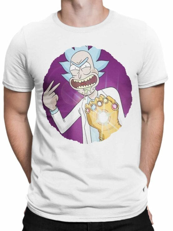 1250 Rick and Morty T Shirt Thanos Front Man