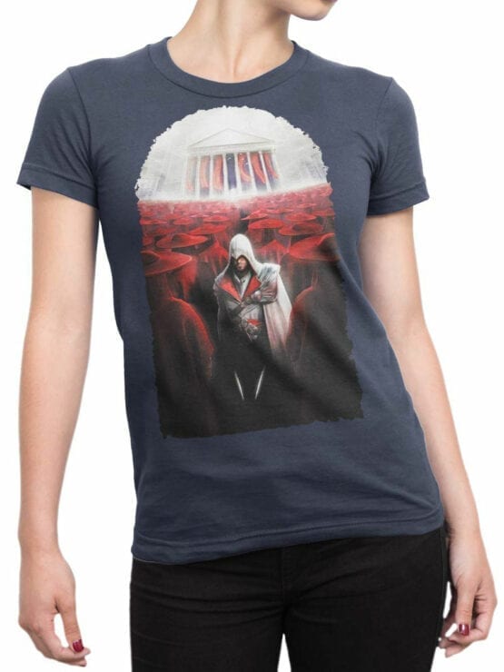 1253 Assassin’s Creed T Shirt Temple Front Woman