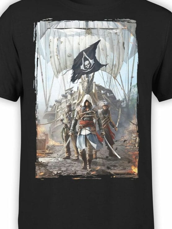 1254 Assassin’s Creed T Shirt Pirates Front Color
