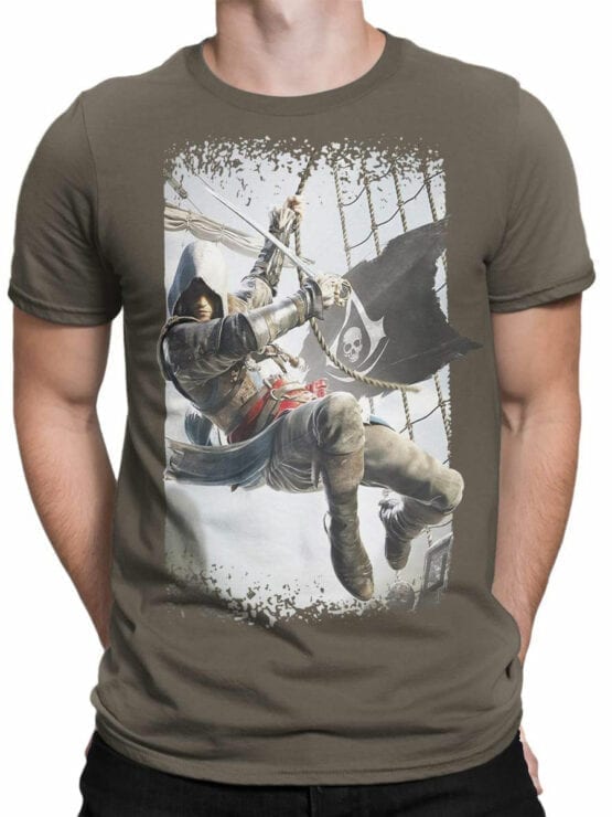 1259 Assassin’s Creed T Shirt Boarding Front Man