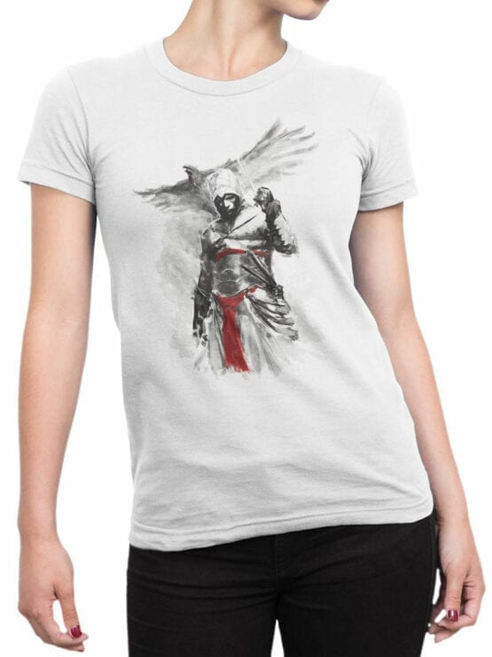 1264 Assassin’s Creed T Shirt Eagle Front Woman