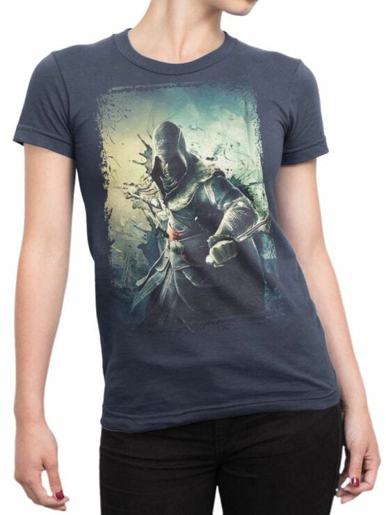1265 Assassin’s Creed T Shirt Attack Front Woman