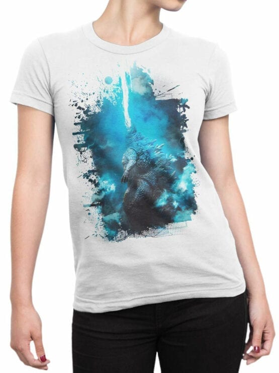1268 Godzilla T Shirt Thunder Front Woman