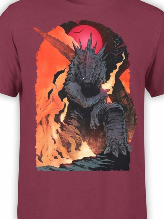 1270 Godzilla T Shirt Destruction Front Color