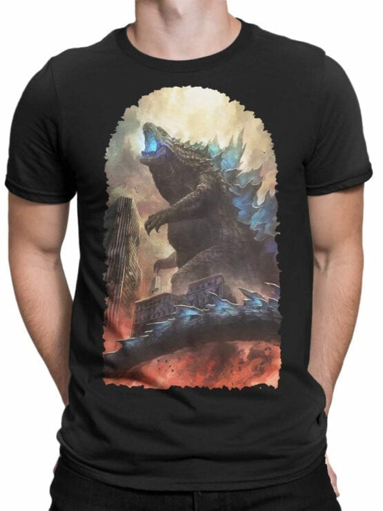 1272 Godzilla T Shirt City Front Man