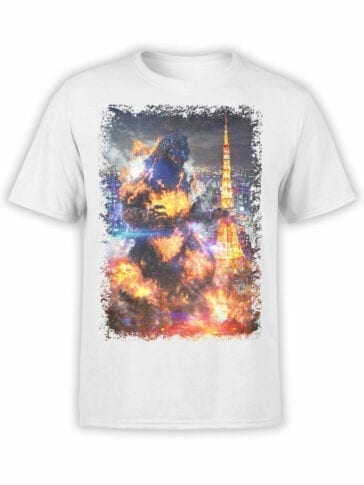 1274 Godzilla T Shirt Paris Front