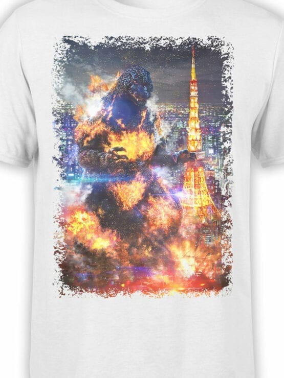 1274 Godzilla T Shirt Paris Front Color