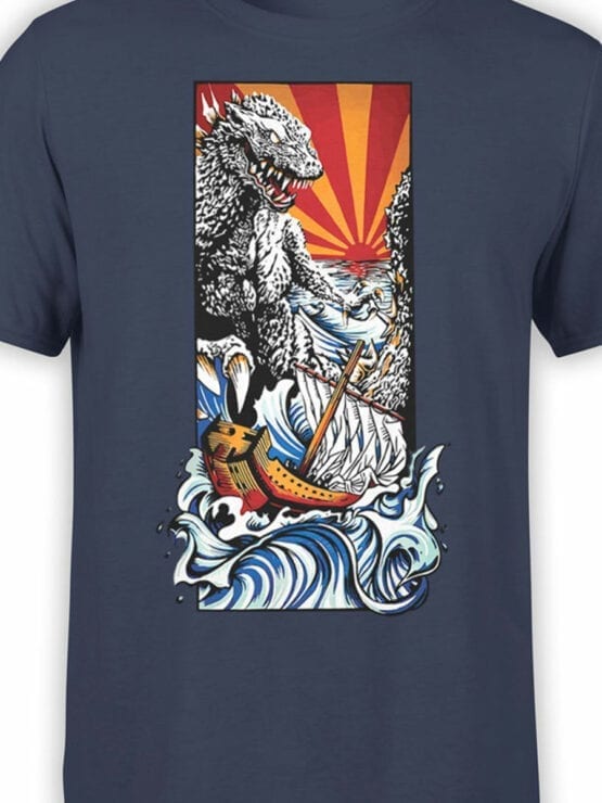 1280 Godzilla T Shirt Poster Front Color