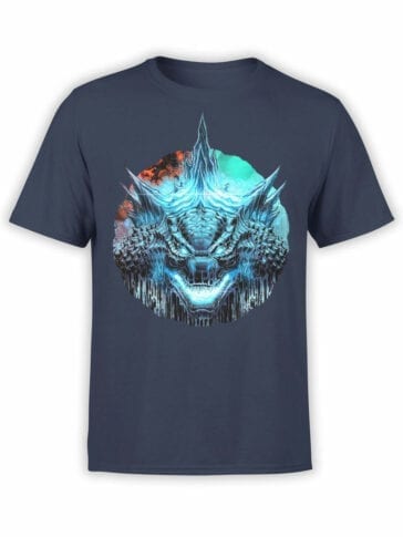 1283 Godzilla T Shirt Horror Front