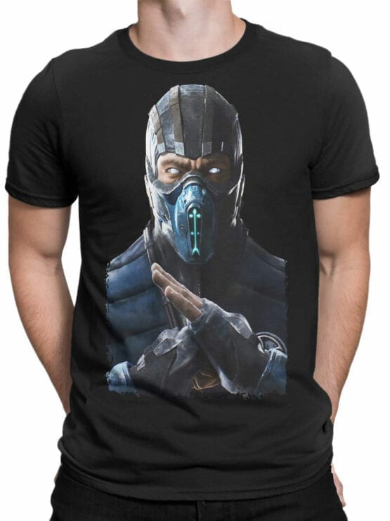 1286 Mortal Kombat T Shirt SubZero Front Man