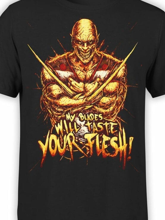 1293 Mortal Kombat T Shirt Your Flesh Front Color