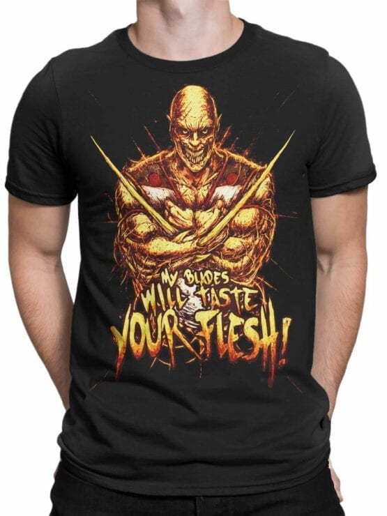 1293 Mortal Kombat T Shirt Your Flesh Front Man