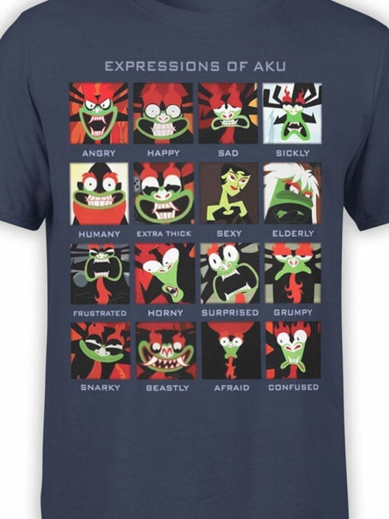 1297 Samurai Jack T Shirt Expressions Front Color
