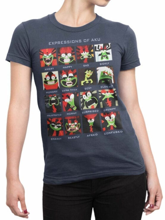 1297 Samurai Jack T Shirt Expressions Front Woman