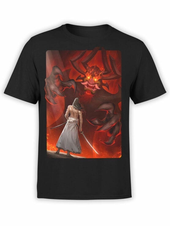 1298 Samurai Jack T Shirt Aku Demon Front