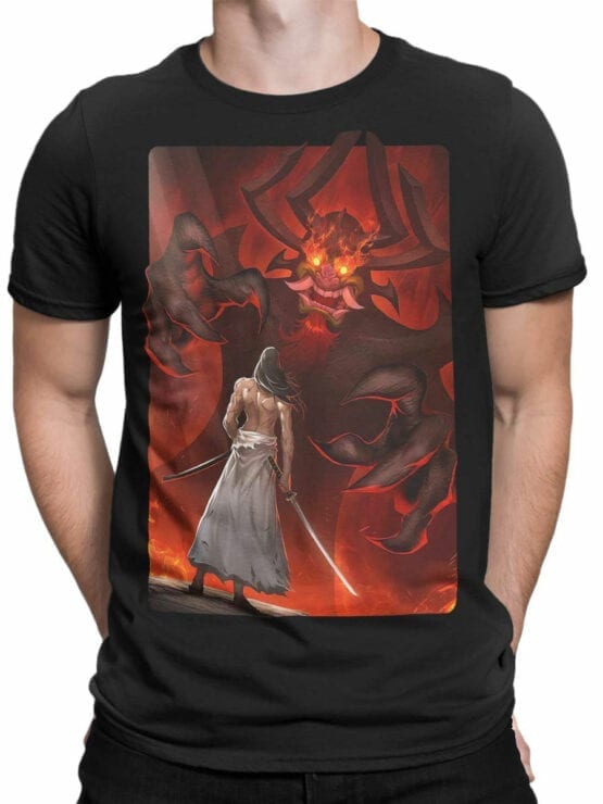 1298 Samurai Jack T Shirt Aku Demon Front Man