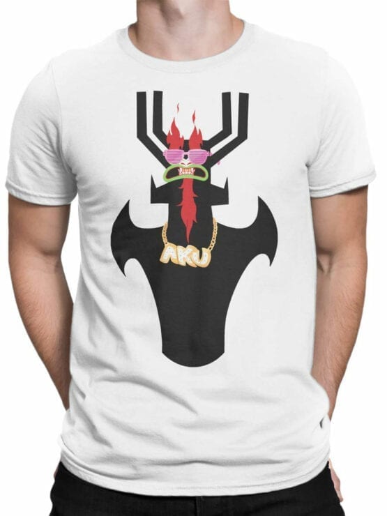1308 Samurai Jack T Shirt Cool Aku Front Man
