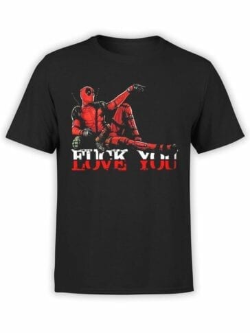 1314 Deadpool T Shirt Love You Front