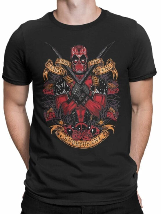 1315 Deadpool T Shirt Bang bang Front Man