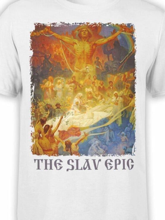1321 Alphonse Mucha T Shirt The Slav Epic Front Color