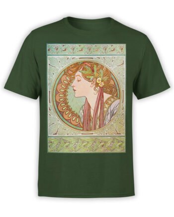 1328 Alphonse Mucha T Shirt Laurel Front