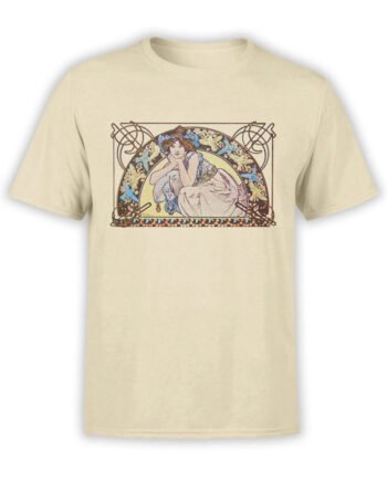1329 Alphonse Mucha T Shirt Beltane Front