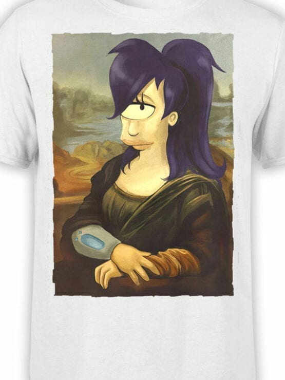 1340 Futurama T Shirt Mona Leela Front Color