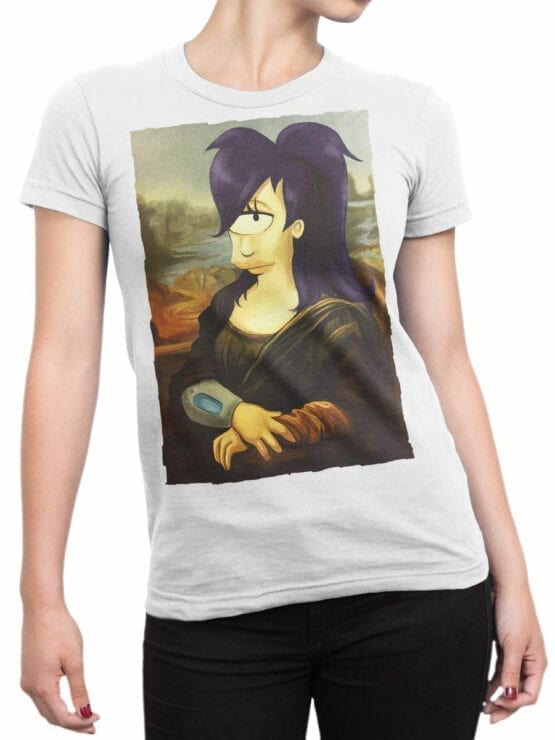 1340 Futurama T Shirt Mona Leela Front Woman