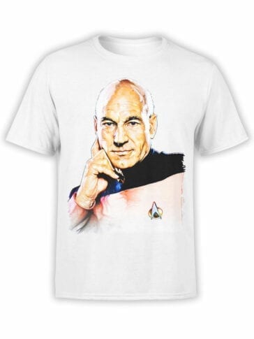 1356 Star Trek T Shirt Picard Front